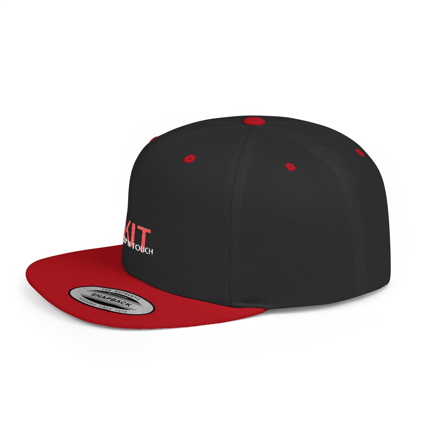 KIT Flat Bill Snapback Cap (Embroidered)