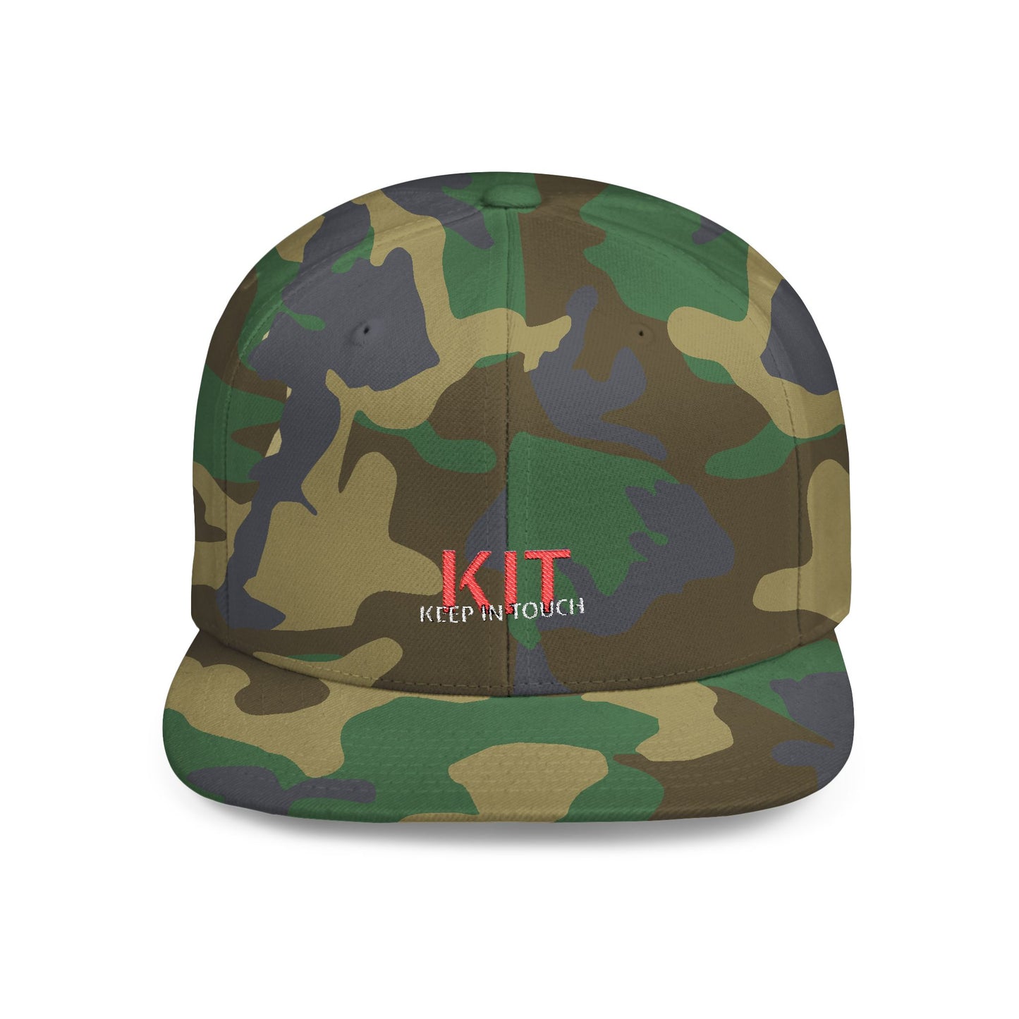 KIT Flat Bill Snapback Cap (Embroidered)