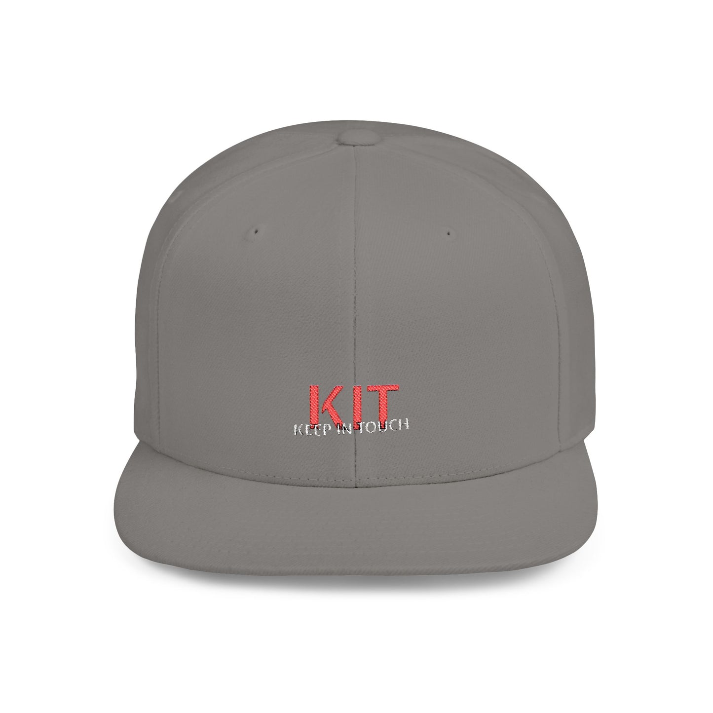 KIT Flat Bill Snapback Cap (Embroidered)