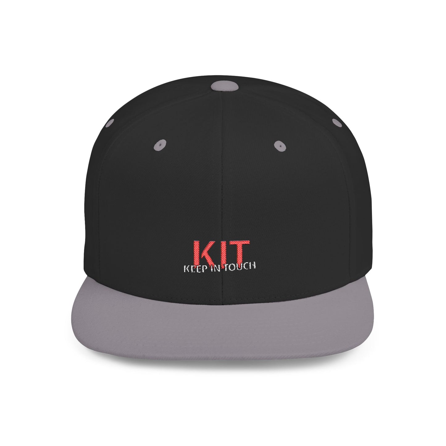 KIT Flat Bill Snapback Cap (Embroidered)