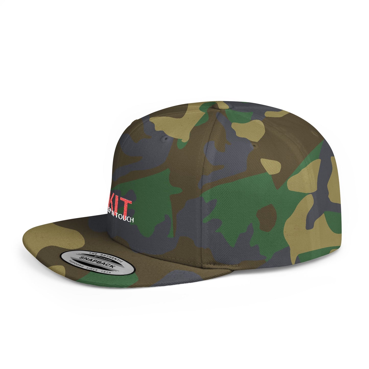 KIT Flat Bill Snapback Cap (Embroidered)