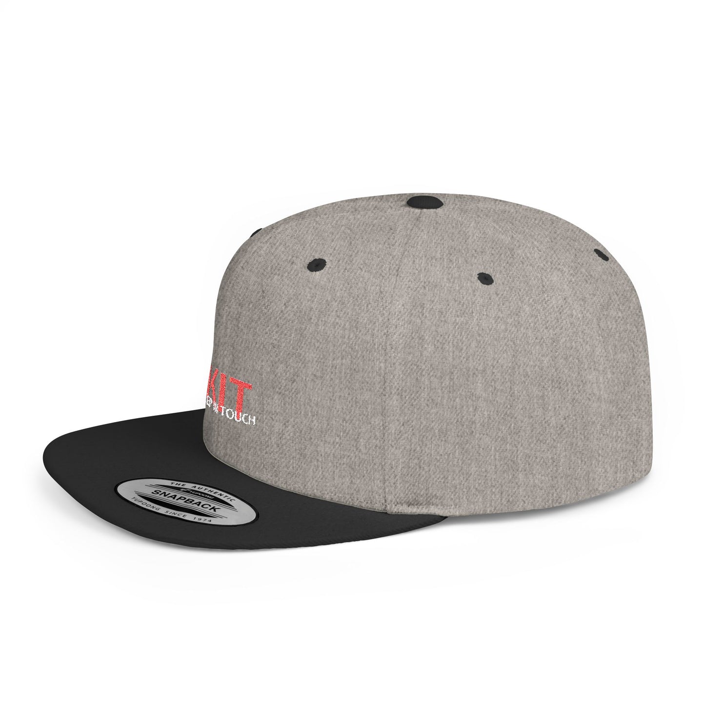 KIT Flat Bill Snapback Cap (Embroidered)