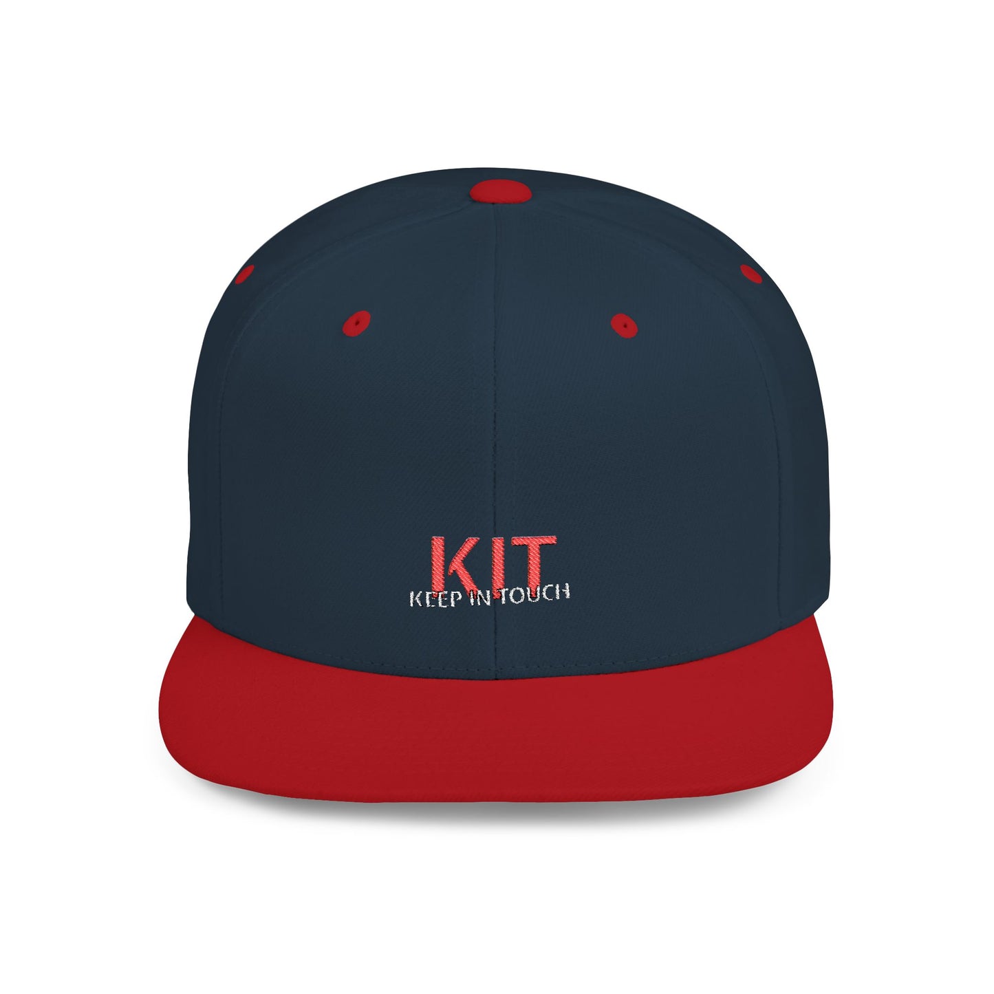 KIT Flat Bill Snapback Cap (Embroidered)