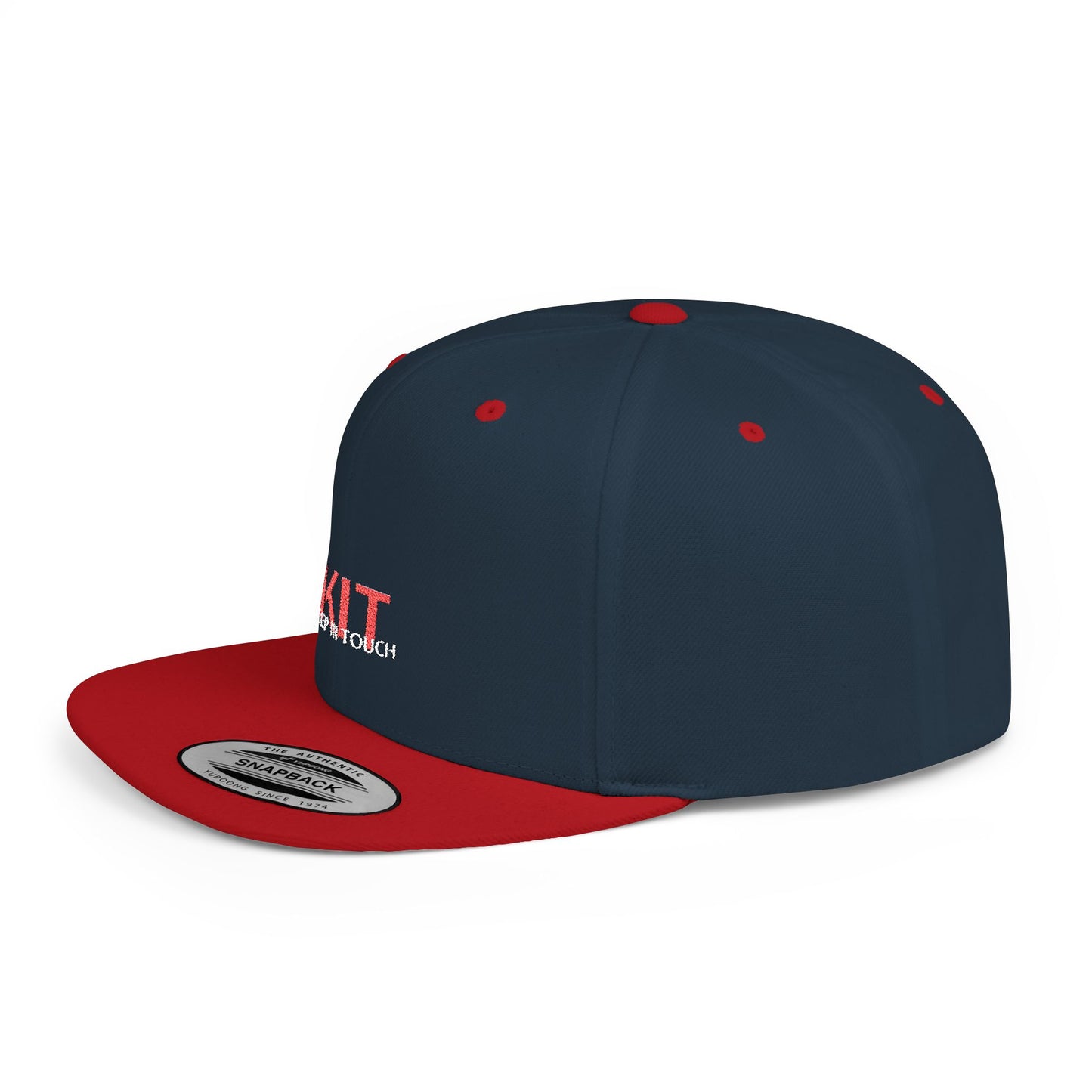 KIT Flat Bill Snapback Cap (Embroidered)