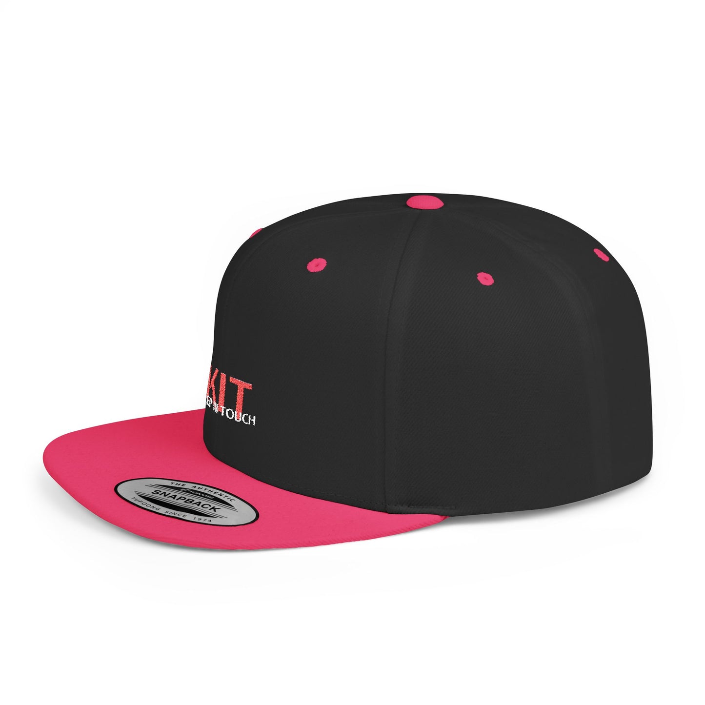 KIT Flat Bill Snapback Cap (Embroidered)