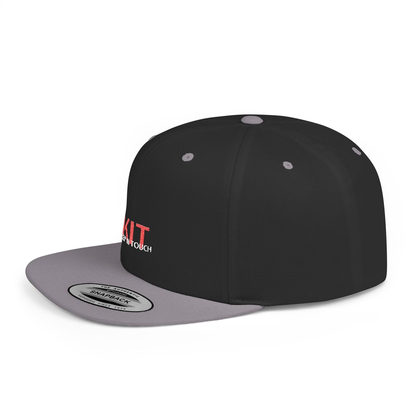 KIT Flat Bill Snapback Cap (Embroidered)