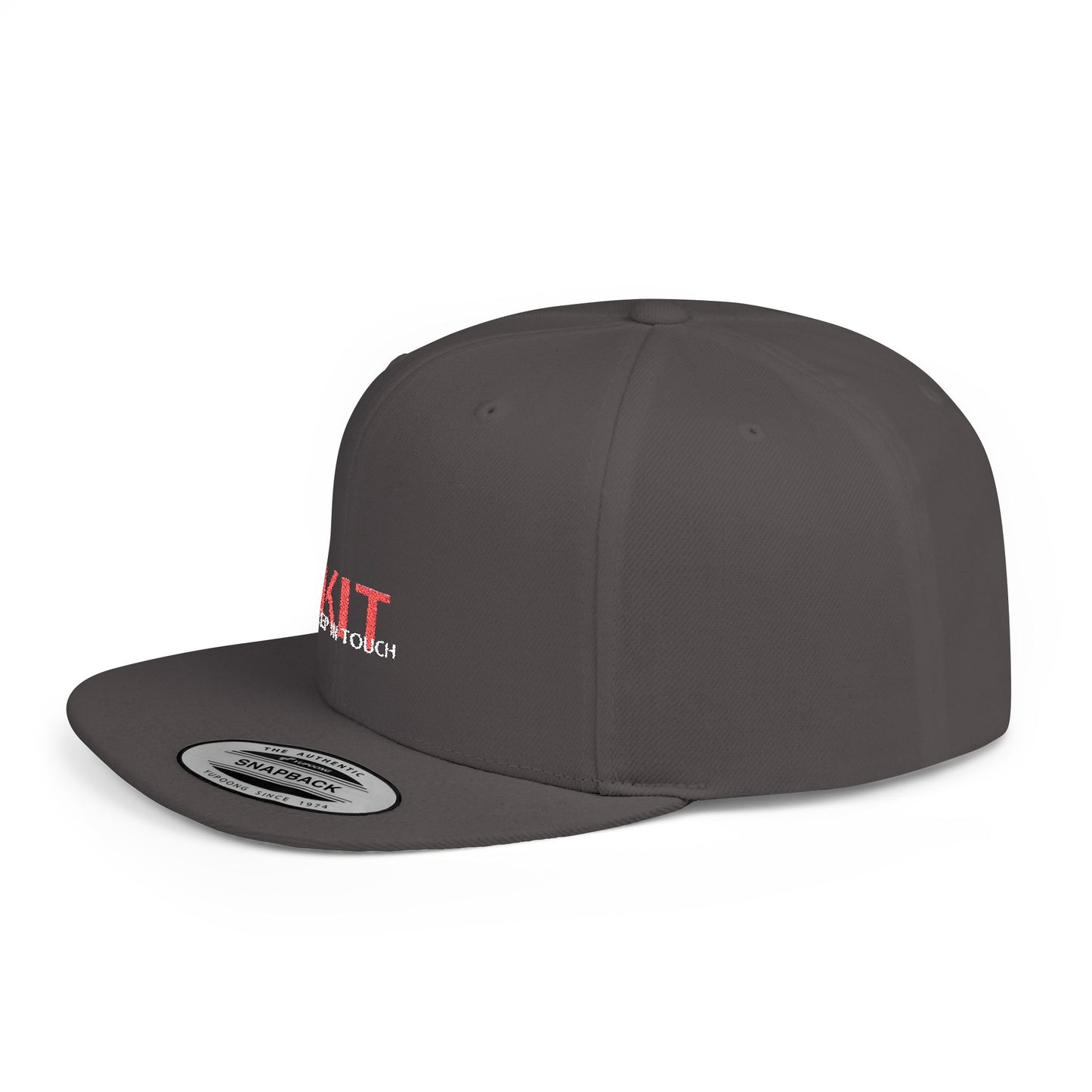 KIT Flat Bill Snapback Cap (Embroidered)