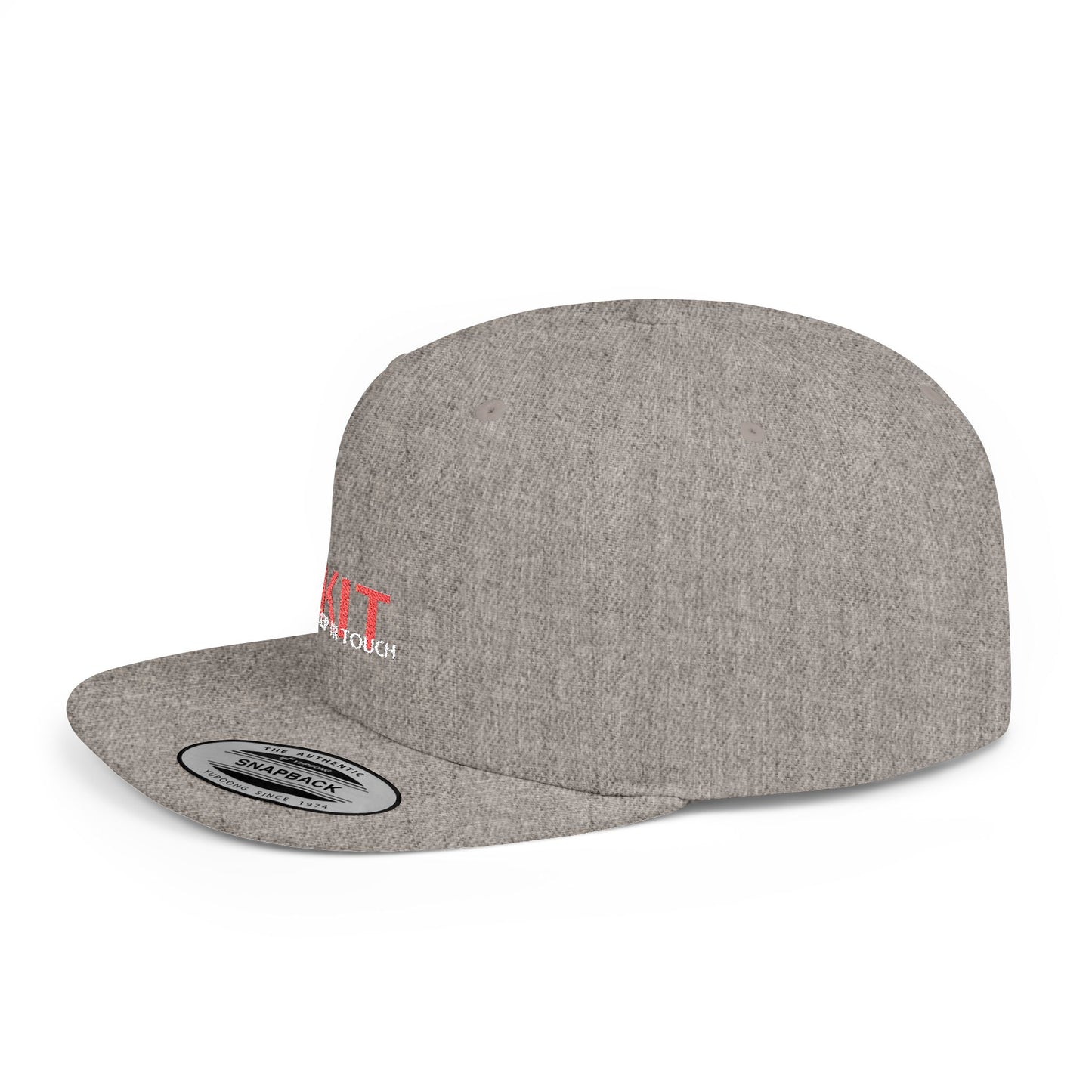 KIT Flat Bill Snapback Cap (Embroidered)