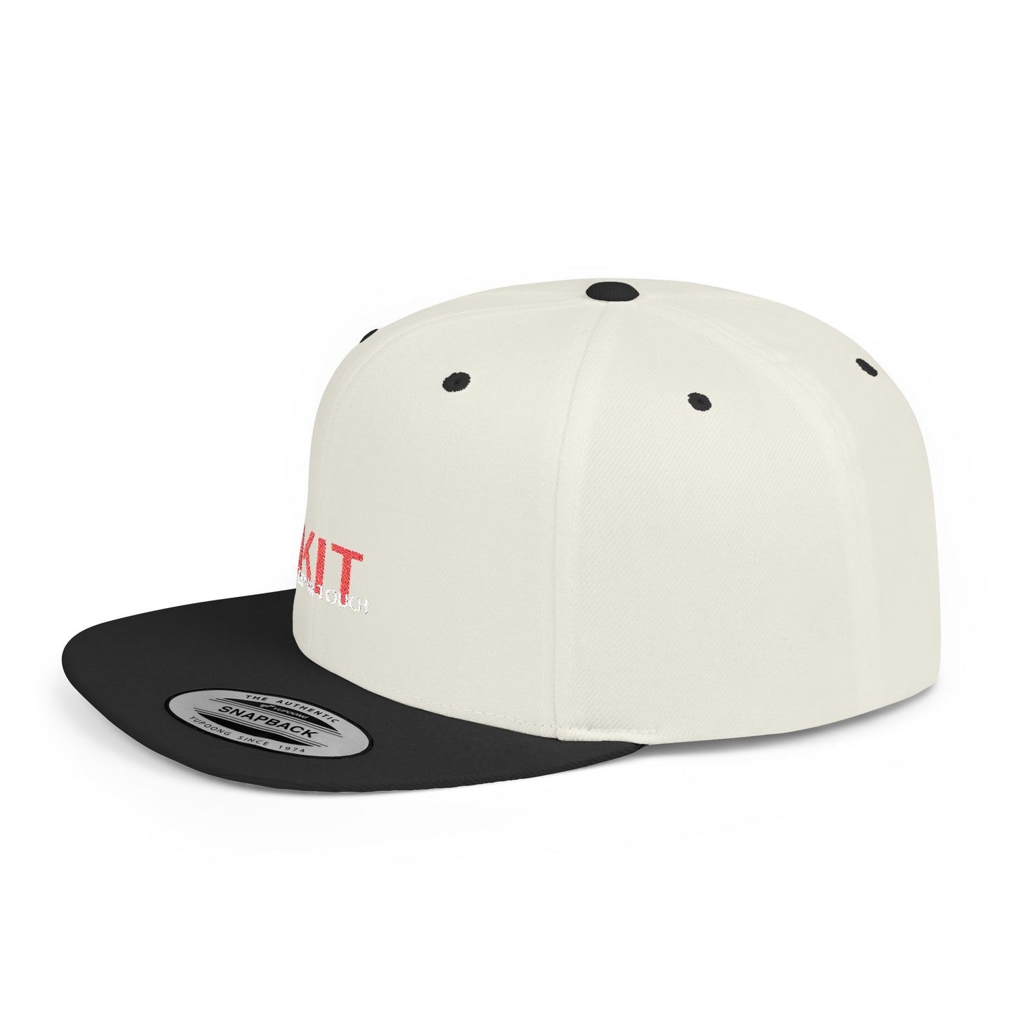 KIT Flat Bill Snapback Cap (Embroidered)