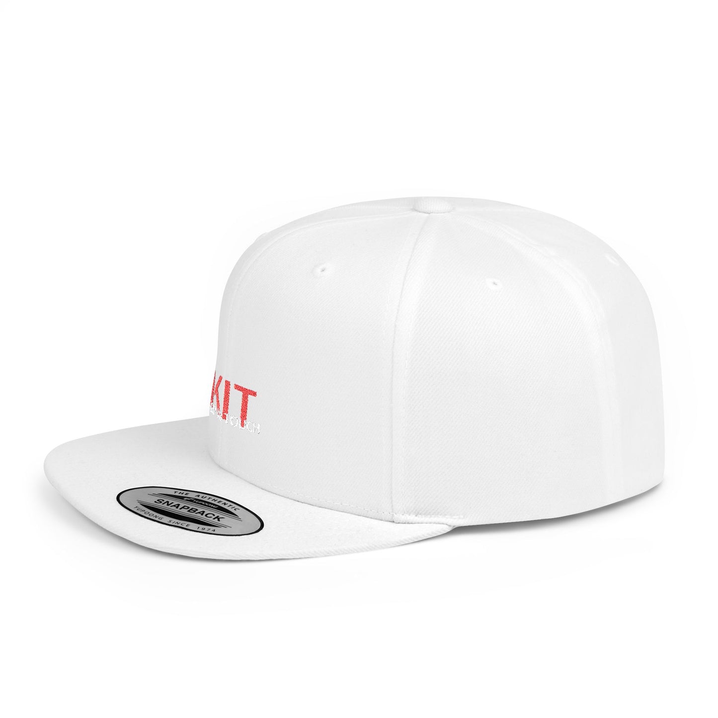 KIT Flat Bill Snapback Cap (Embroidered)
