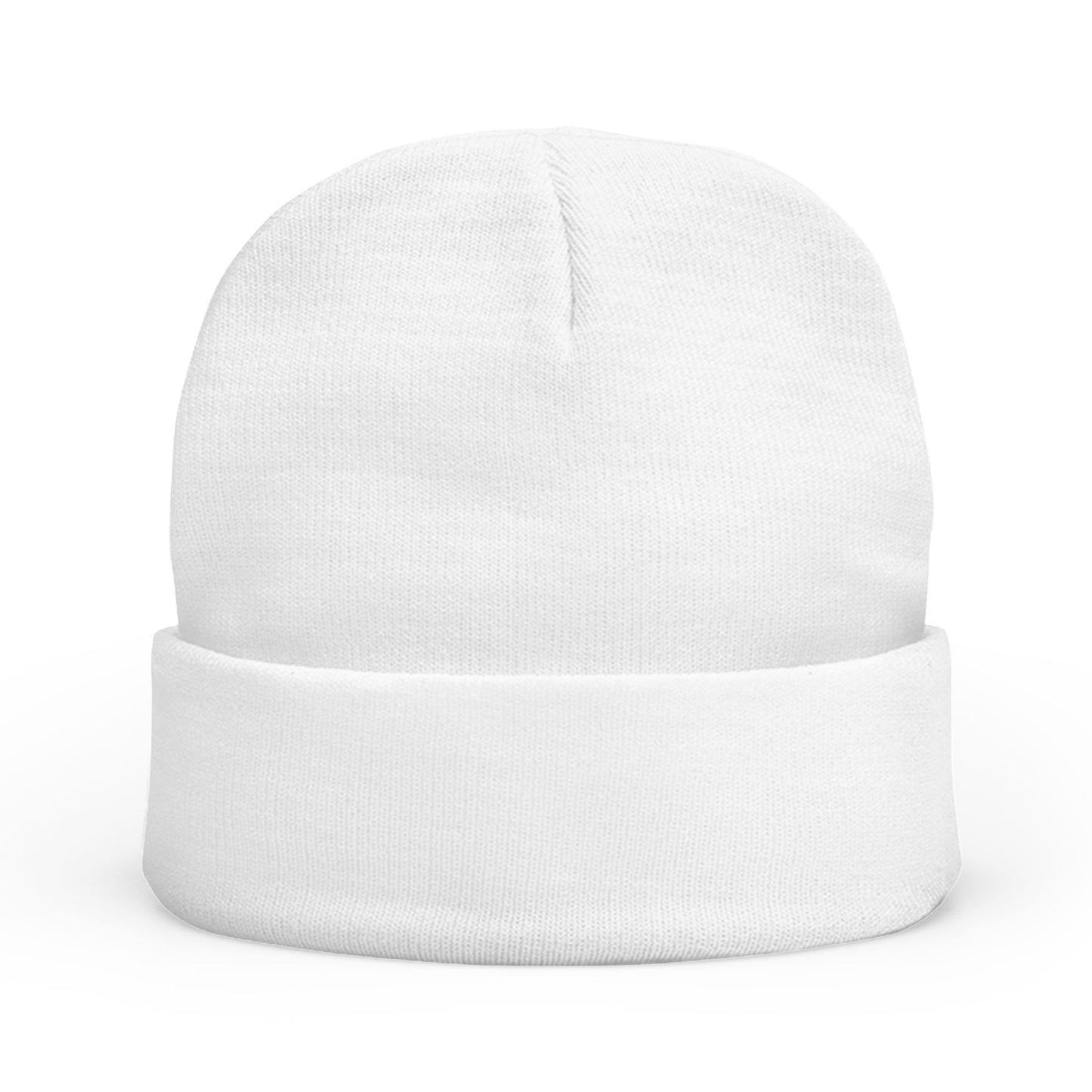 KIT WHITE Knit Beanie (Embroidered)